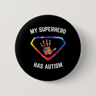 Bóton Redondo 5.08cm Meu Superherói Tem Consciência Autista