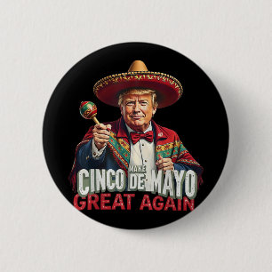 Bóton Redondo 5.08cm Mexicano Torne O Excelente Cinco De Mayo Mais Engr