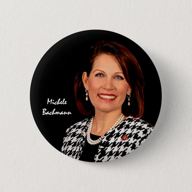 Bóton Redondo 5.08cm Michele Bachmann (Frente)