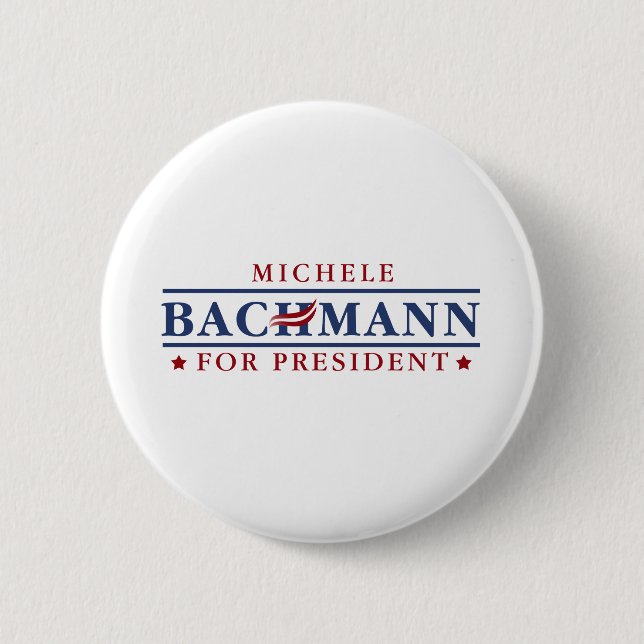 Bóton Redondo 5.08cm Michele Bachmann 2012 (Frente)