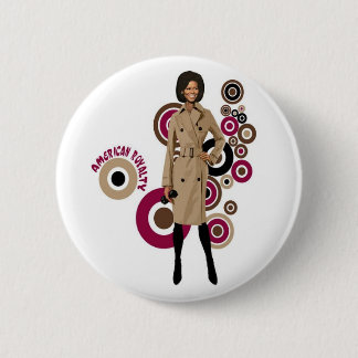 Bóton Redondo 5.08cm Michelle Obama Pin