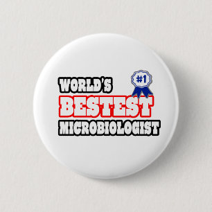Bóton Redondo 5.08cm Microbiólogo mais importante do mundo