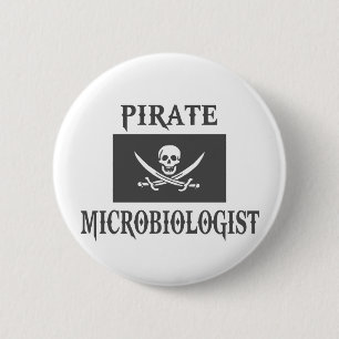 Bóton Redondo 5.08cm Microbiólogo Pirata