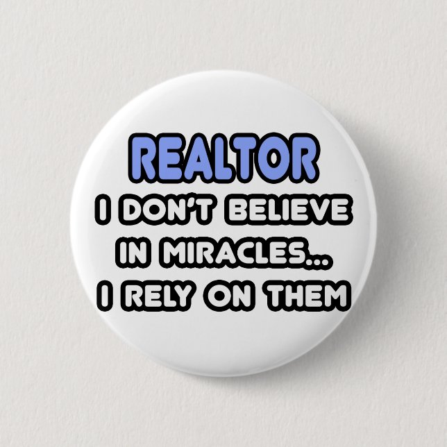 Bóton Redondo 5.08cm Milagres e Realtors (Frente)