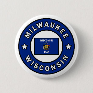 Bóton Redondo 5.08cm Milwaukee Wisconsin