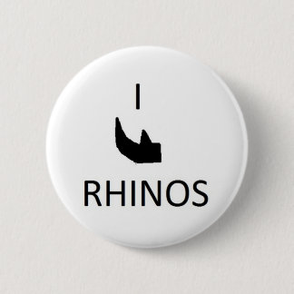 Bóton Redondo 5.08cm Mim botão dos rhinos do chifre