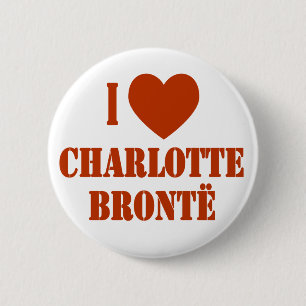 Bóton Redondo 5.08cm Mim coração Charlotte Bronte