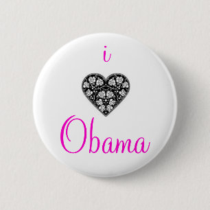 BÓTON REDONDO 5.08CM MIM "CORAÇÃO" OBAMA!
