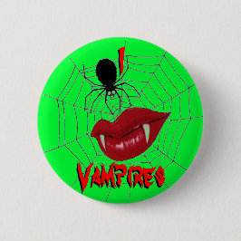 Bóton Redondo 5.08cm Mim vampiros do coração {verde limão}