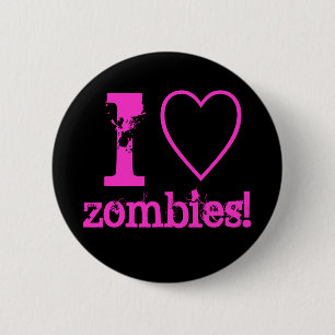 Bóton Redondo 5.08cm Mim zombis do coração!