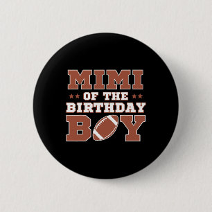 Bóton Redondo 5.08cm Mimi do Menino de Aniversário Futebol Crianças 1º 