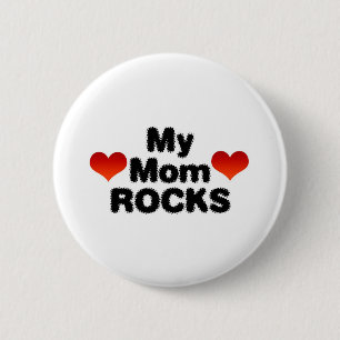 Bóton Redondo 5.08cm Minha mãe Rocks