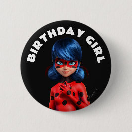 Bóton Redondo 5.08cm Miraculoso Ladybug Birthday