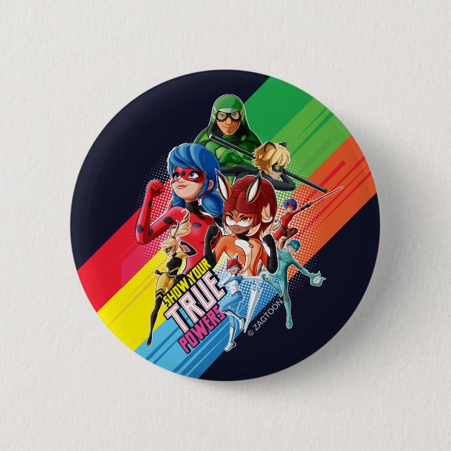 Bóton Redondo 5.08cm Miraculoso Mostra Seus Poderes Verdadeiros (Frente)