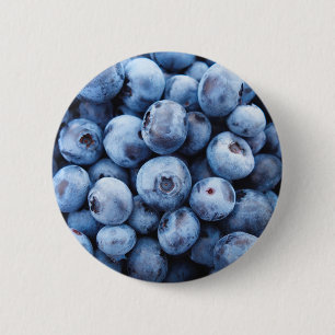 Bóton Redondo 5.08cm Mirtilos azuis pequenos - impressão da fruta