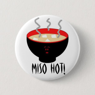 Bóton Redondo 5.08cm Miso quente