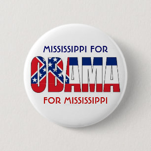 Bóton Redondo 5.08cm MISSISSIPPI PARA o botão de OBAMA
