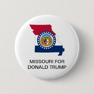 Bóton Redondo 5.08cm MISSOURI para DONALD TRUMP 2020 Botão Presidencia