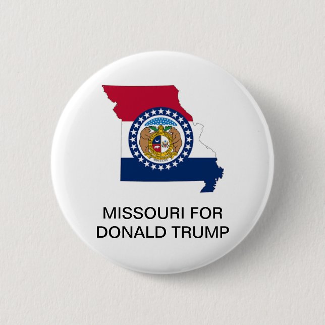 Bóton Redondo 5.08cm MISSOURI para DONALD TRUMP 2020 Botão Presidencial (Frente)