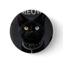 Místico Gótico: Gato Preto com Olhos de Heterochro