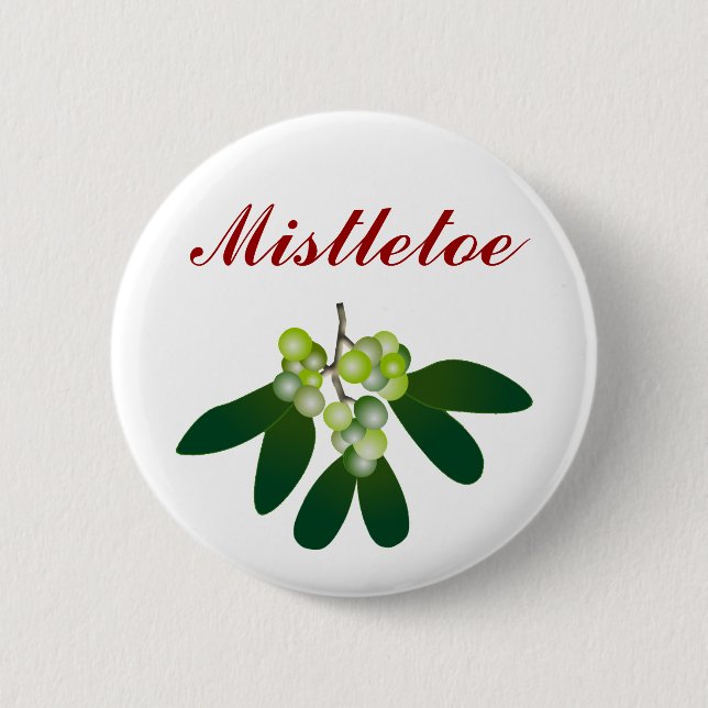 Bóton Redondo 5.08cm Mistletoe (Frente)