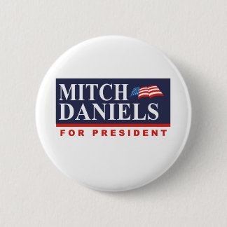 Bóton Redondo 5.08cm MITCH DANIELS PARA o PRESIDENTE (bandeira)