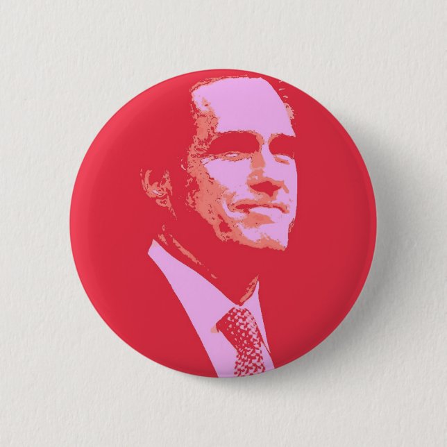 Bóton Redondo 5.08cm Mitt Romney (Frente)