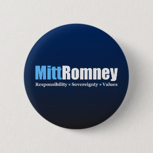 Bóton Redondo 5.08cm Mitt Romney