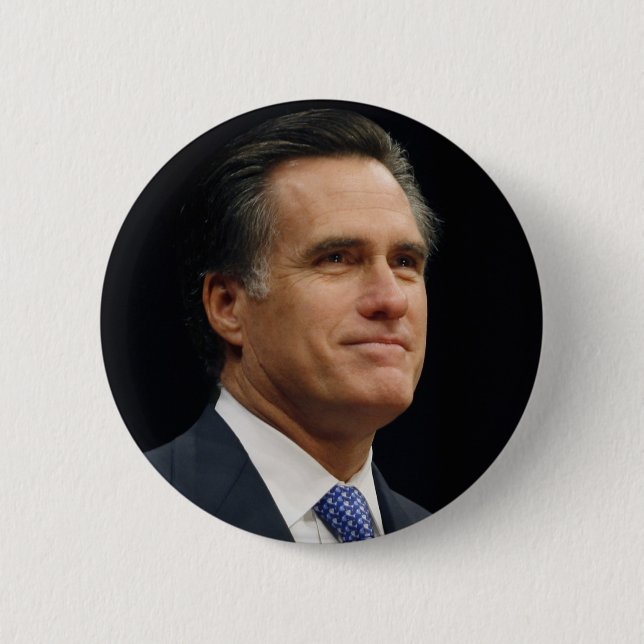 Bóton Redondo 5.08cm Mitt Romney (Frente)