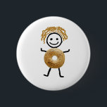Bóton Redondo 5.08cm Miúdo do Bagel<br><div class="desc">O t-shirt o mais bonito do Bagel para seu presente judaico</div>