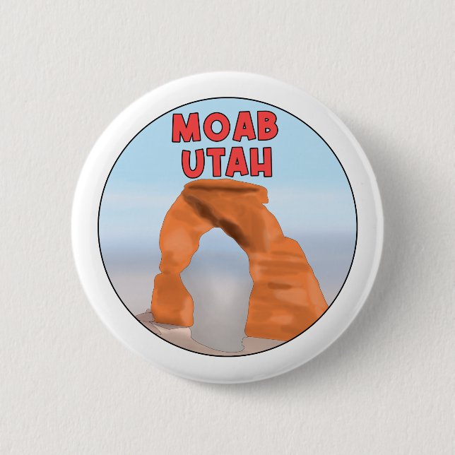 Bóton Redondo 5.08cm Moab Utah (Frente)