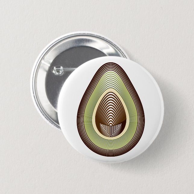 Bóton Redondo 5.08cm mod avocado (Frente & Verso)
