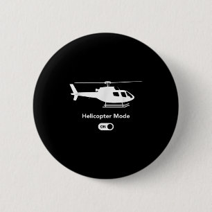 Bóton Redondo 5.08cm Modo Helicóptero Ligado - Desenho De Aviação De Av