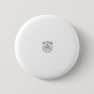 Bóton Redondo 5.08cm Modo Unicórnio Mathicorn Tipografia Adorável Desig