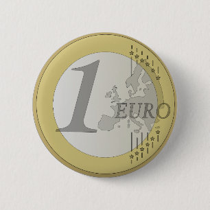 Bóton Redondo 5.08cm Moeda de euro