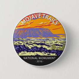 Bóton Redondo 5.08cm Mojave Trave Cratera Nacional Monumento Amboy