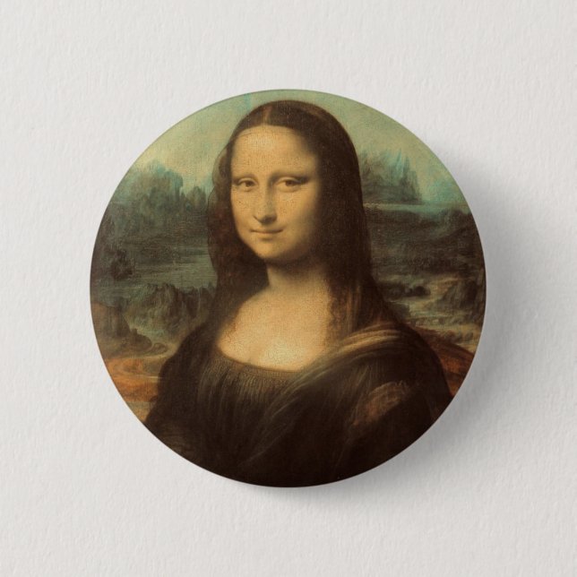 Bóton Redondo 5.08cm Mona Lisa (Frente)