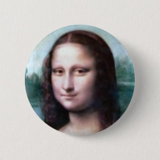 Bóton Redondo 5.08cm Mona Lisa por Leonardo da Vinci