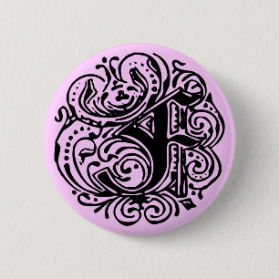 Bóton Redondo 5.08cm Monarquia "F"