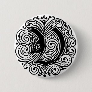 Bóton Redondo 5.08cm Monarquia "V"