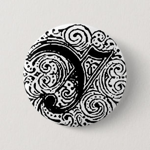 Bóton Redondo 5.08cm Monarquia "Y"