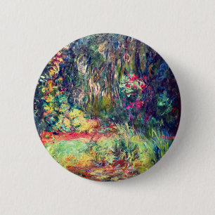 Bóton Redondo 5.08cm Monet Water Lily Pond