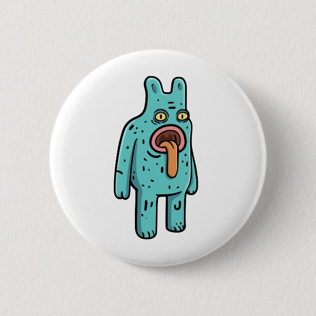 Bóton Redondo 5.08cm Monster (Frente)