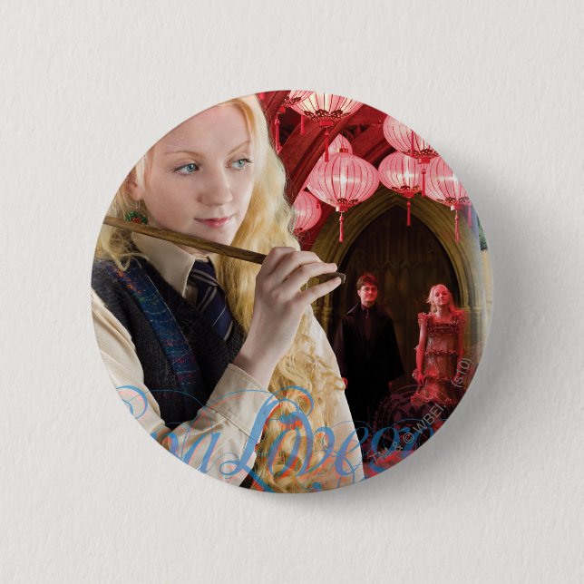 Bóton Redondo 5.08cm Montagem da Luna Lovegood (Frente)
