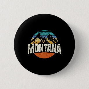 Bóton Redondo 5.08cm Montana Montanhas Design Retro Caminhada Mt