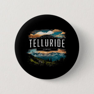 Bóton Redondo 5.08cm Montanhas Telluride Colorado Caminhada Ao Ar Livre