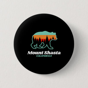 Bóton Redondo 5.08cm Monte Shasta Califórnia Esqui Snowboard Urso