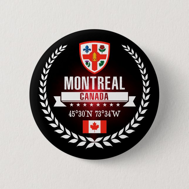 Bóton Redondo 5.08cm Montreal (Frente)