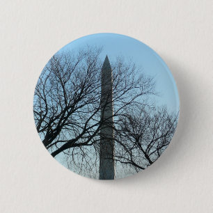 Bóton Redondo 5.08cm Monumento a Washington em Fotografia Viagem de inv