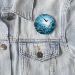 Bóton Redondo 5.08cm Morcego das bruxas, noite escura personalizável cl